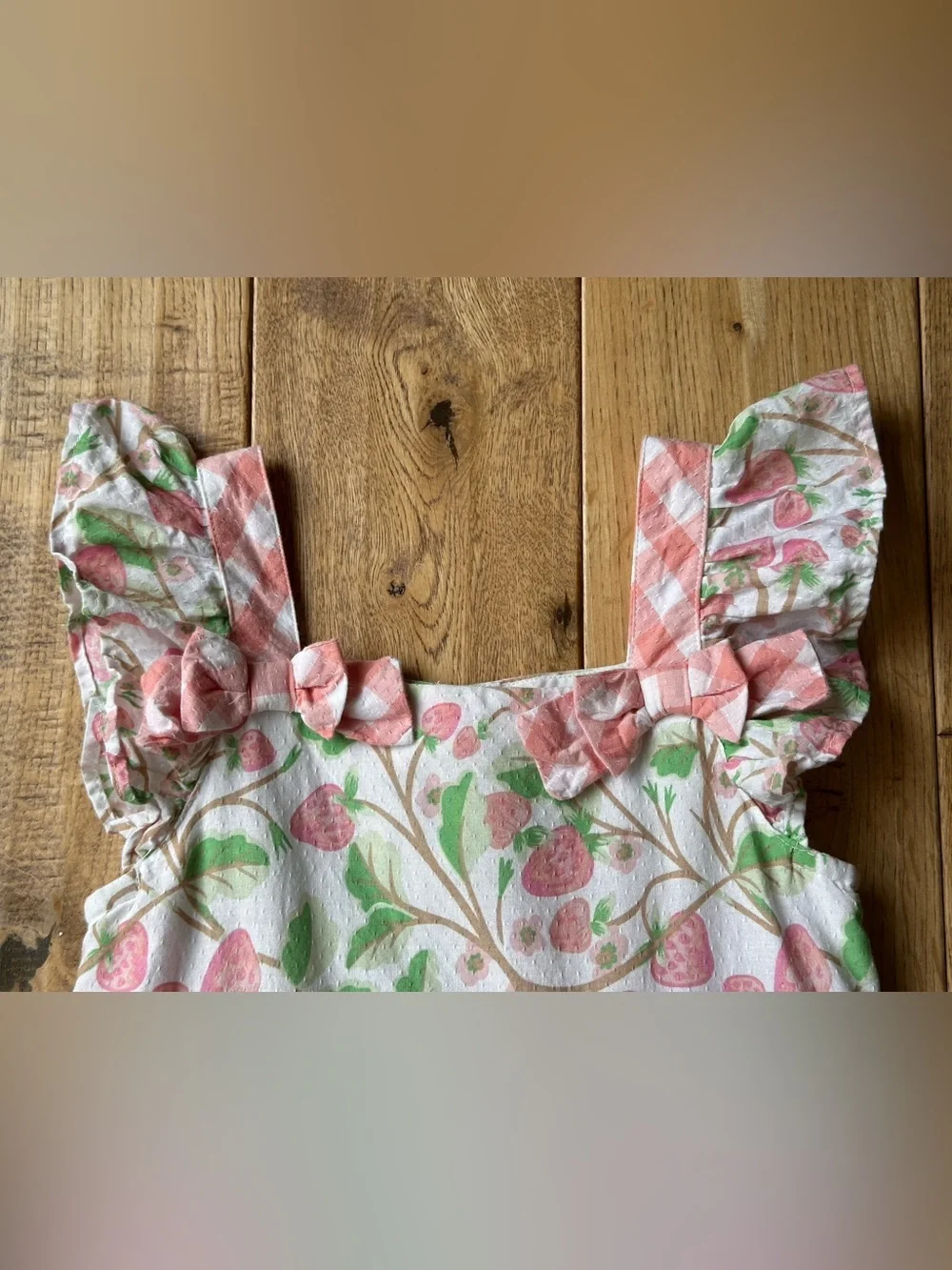 Cupcakes and Cashmere Strawberry Print Sundress size 5